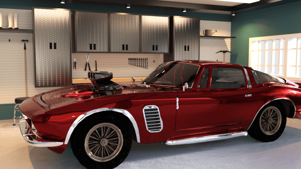 muscle car 3d model