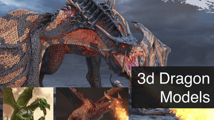 3d dragon models