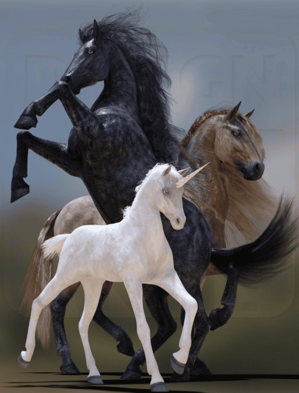 daz horse dforce mane 
