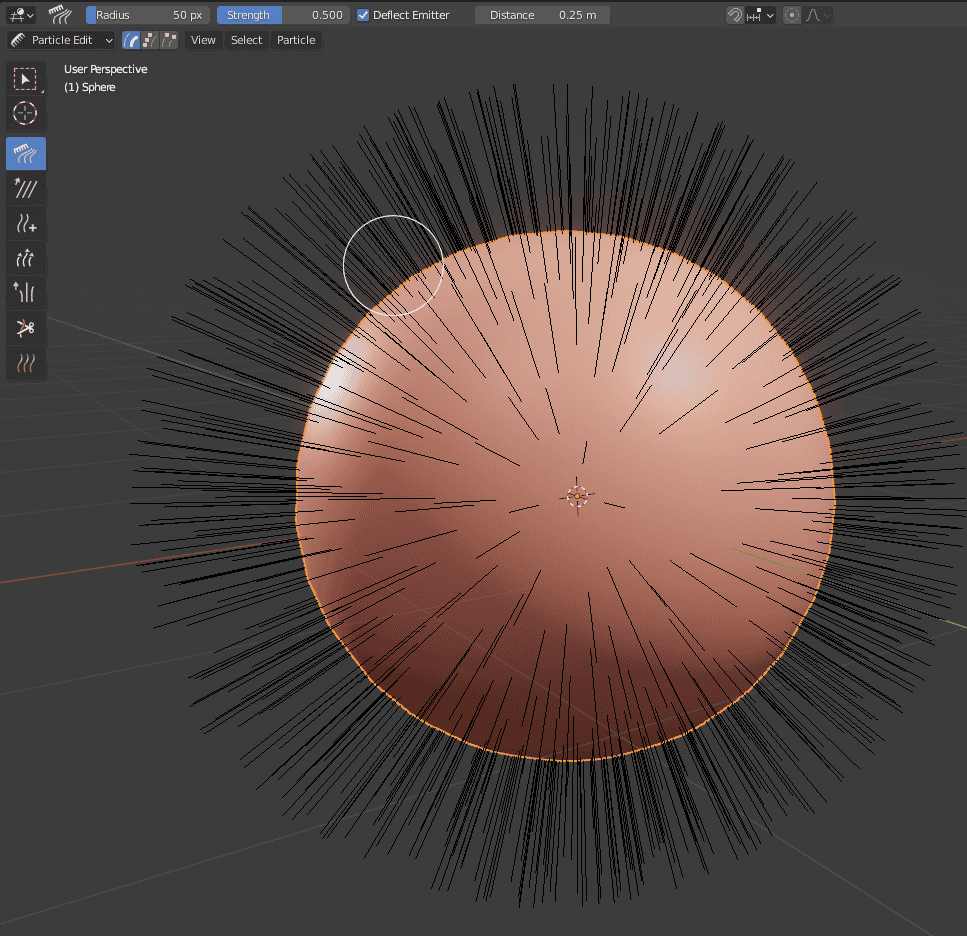 blender hair edit