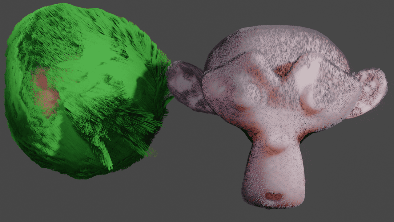 blender hair render