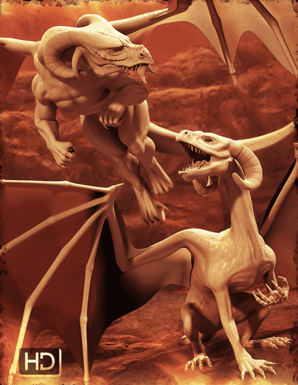 daz 3d dragon model morphs
