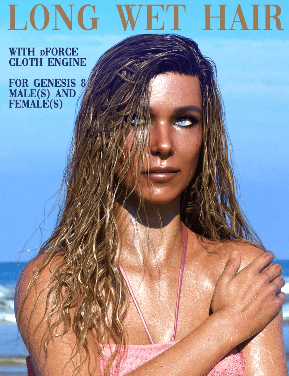 daz dforce wet hair