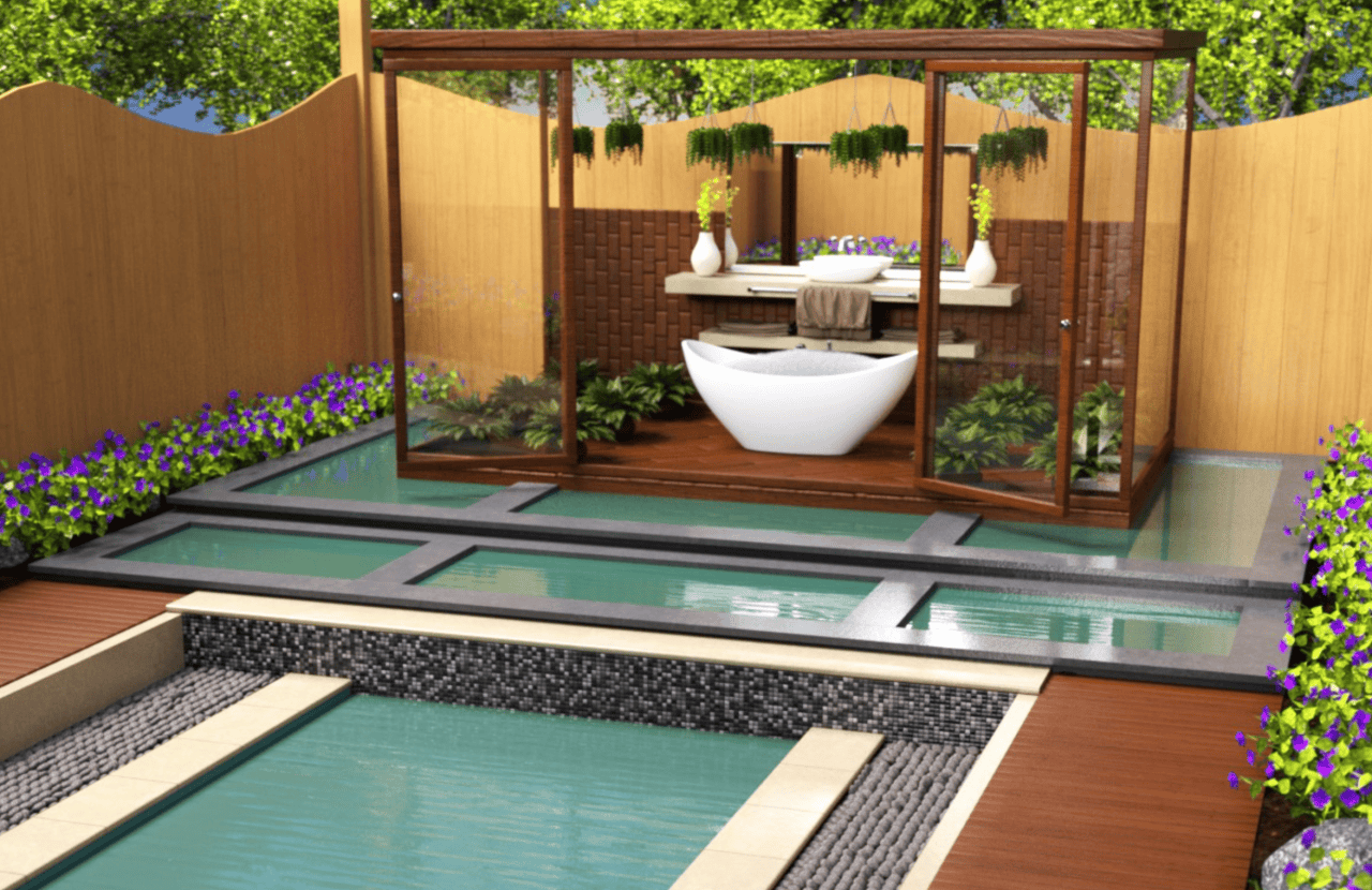 daz garden bathroom