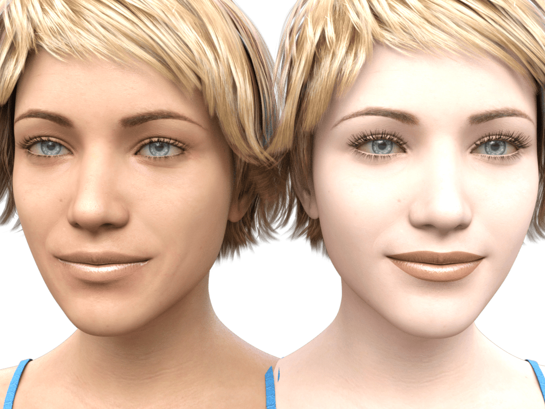 daz genesis 8.1 skin comparison