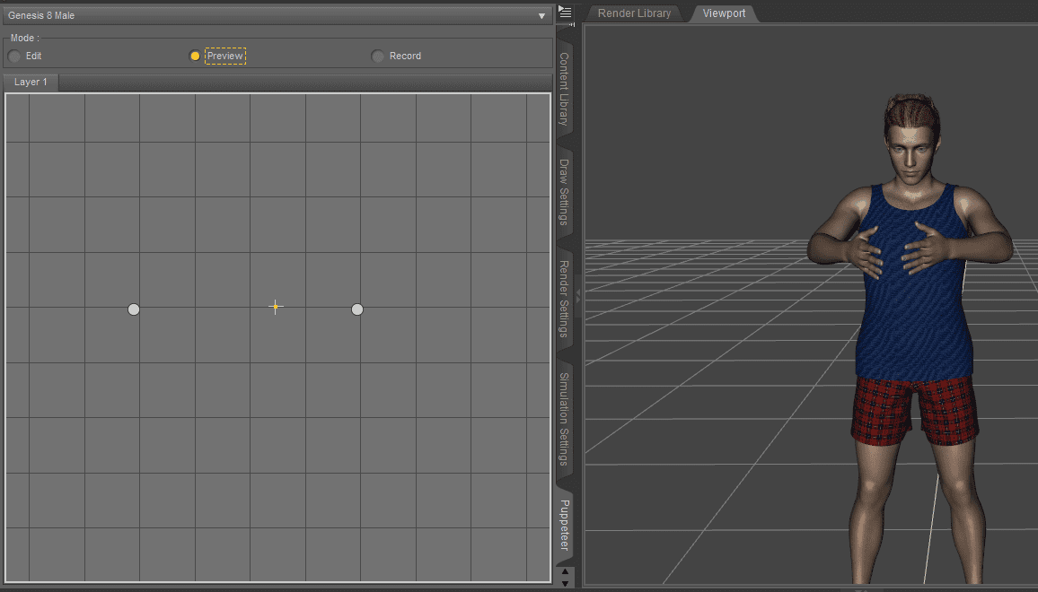 daz puppeteer pose animation