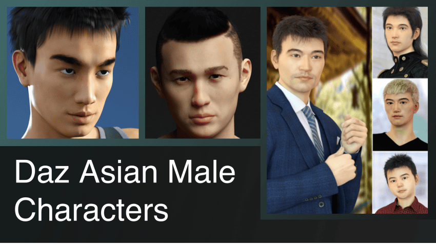 Top Daz3D Asian Male Characters