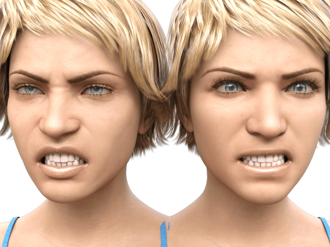 daz3d genesis8.1 facial expressions comparison