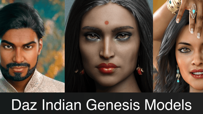 Top Daz3D Indian Genesis Characters