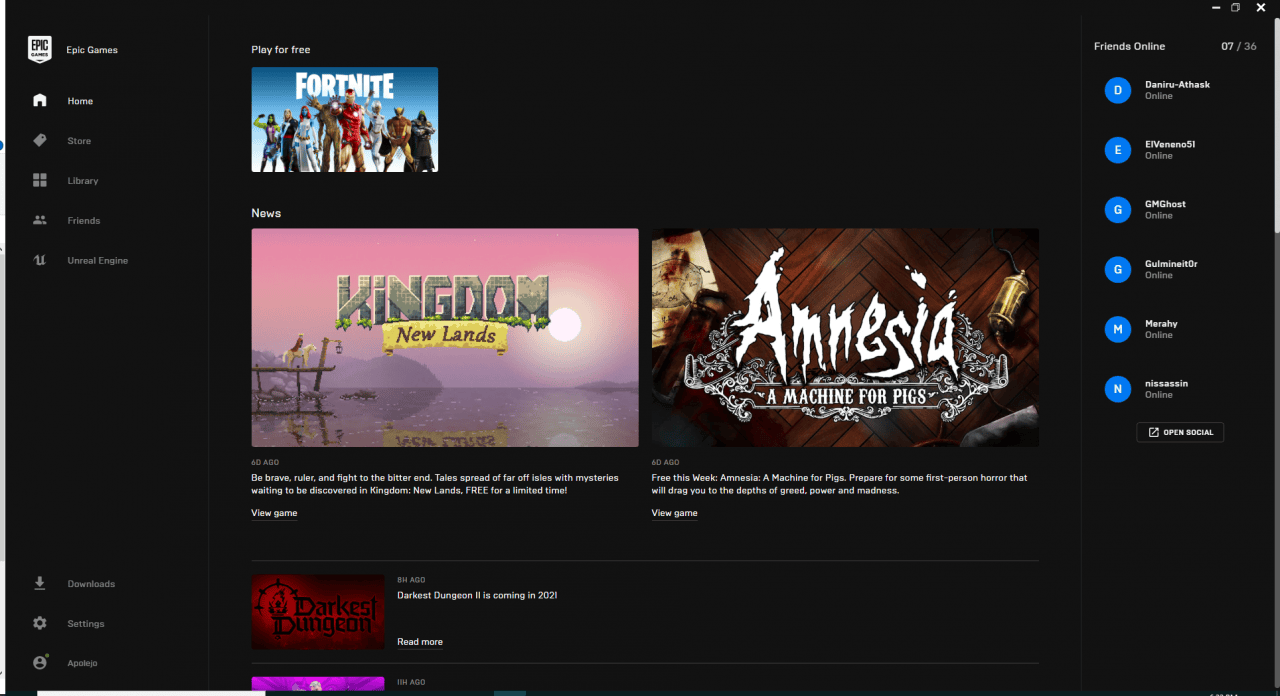 epic games launcher
