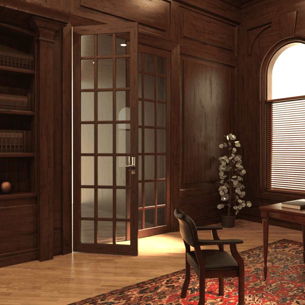3d wooden exit door 