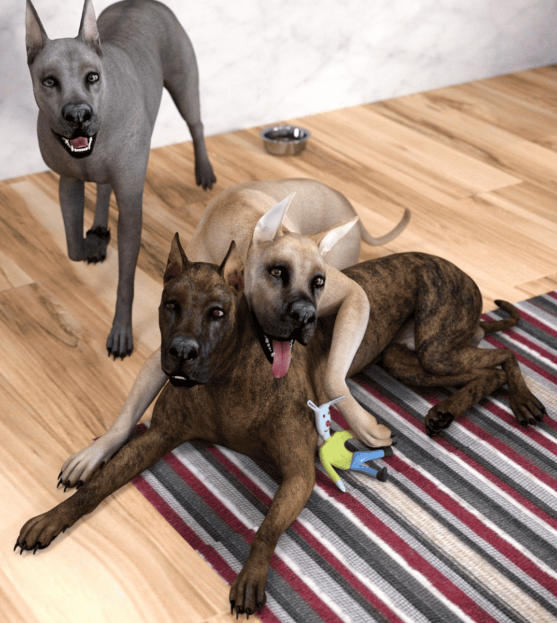 great dane 3d model