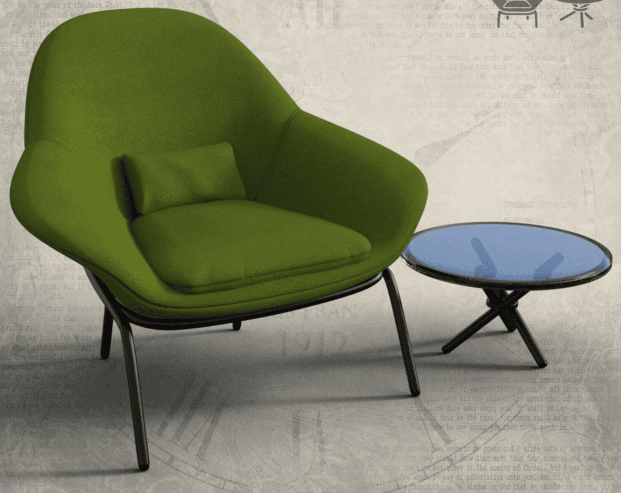 lounger chair 3d model