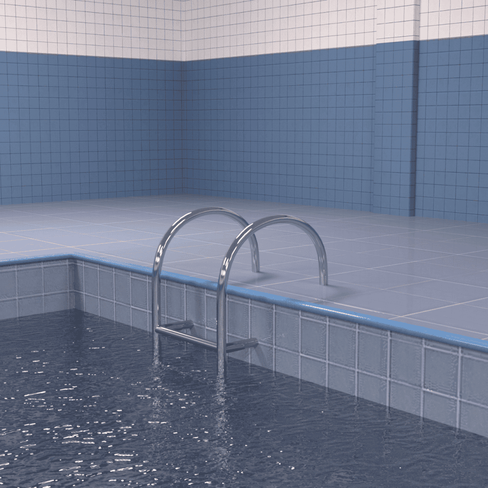 Pool entry area