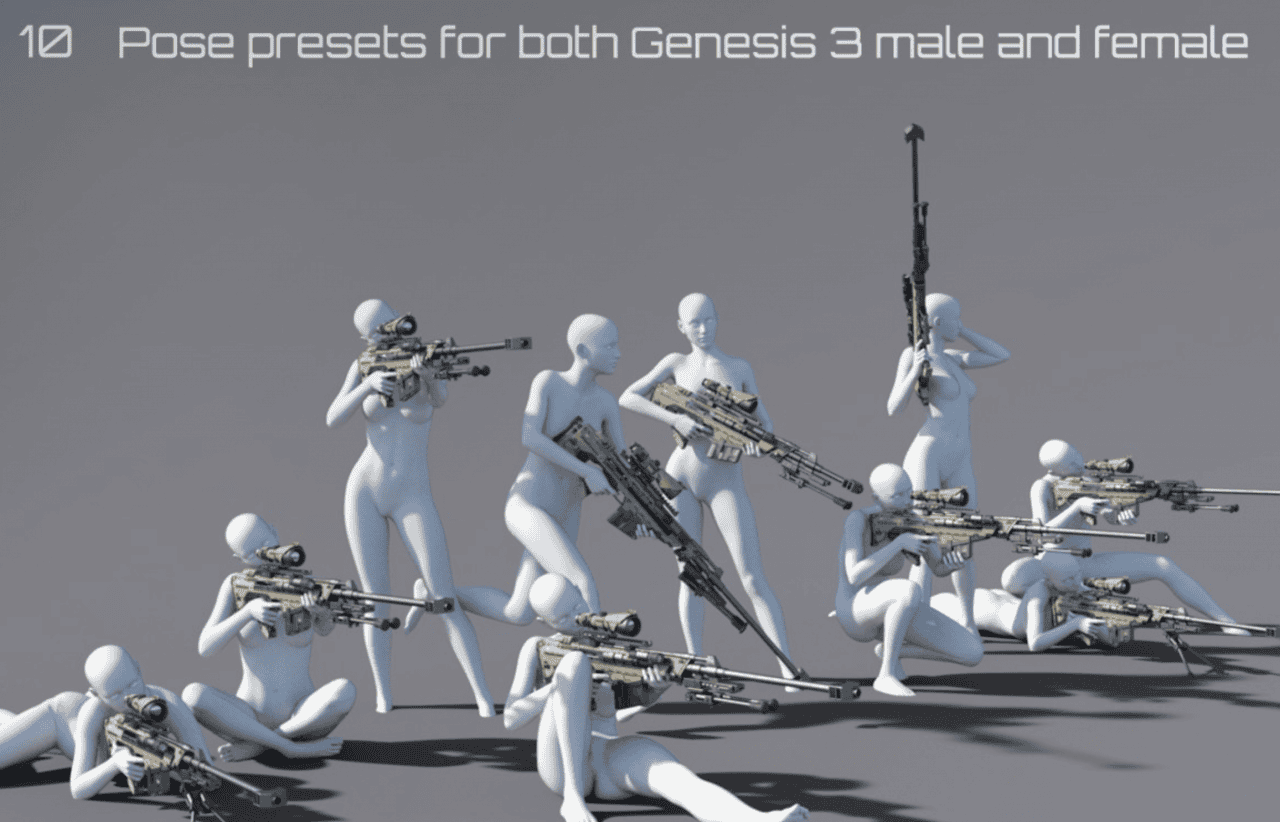 sniper poses mks