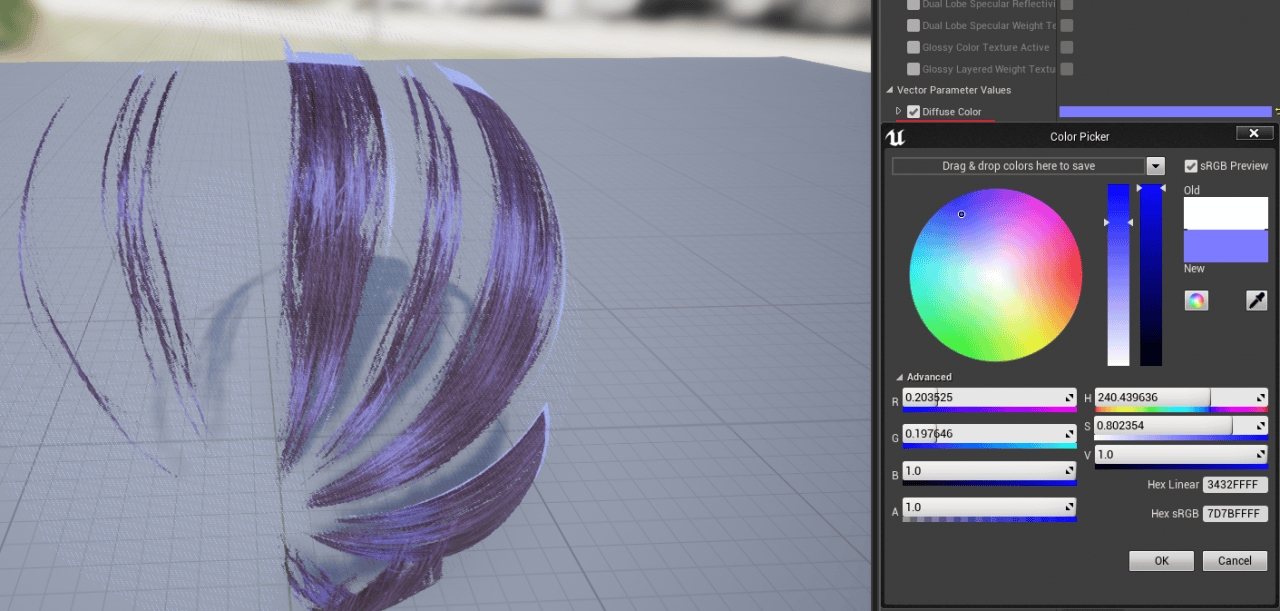 ue4 material modified