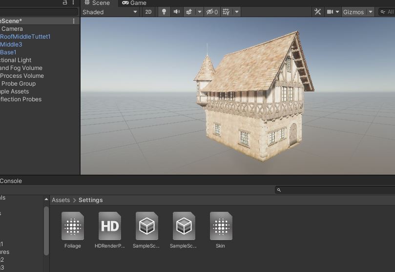showing imported daz 3d model inside unity3d