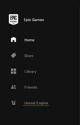 unreal engine launcher section