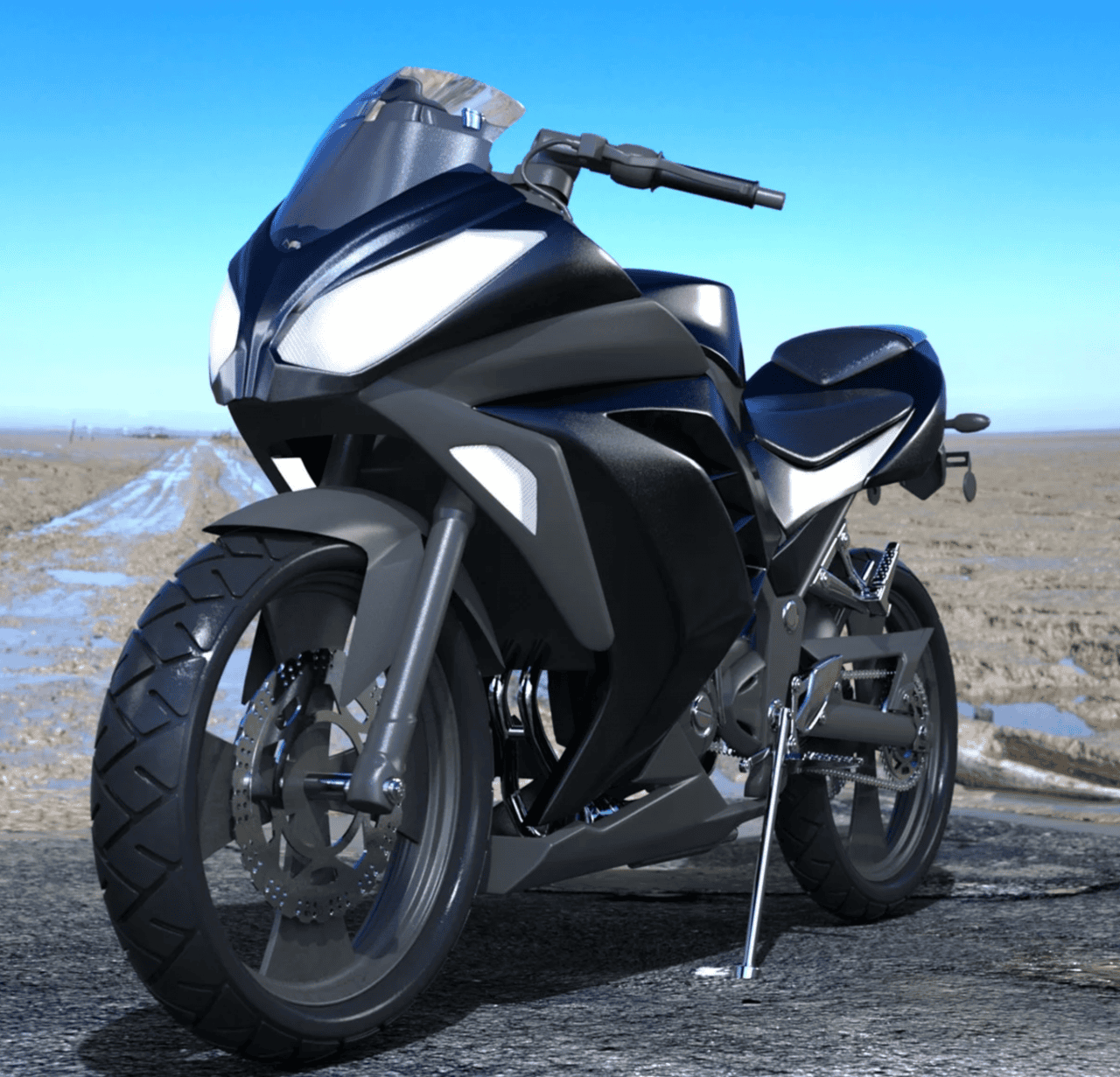 z sport motorbike 3d model